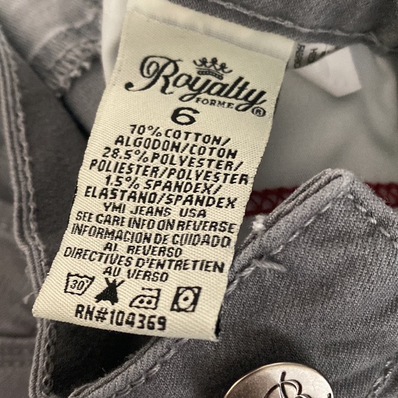 Royalty size 6 lightweight gray pants - Picture 8 of 9